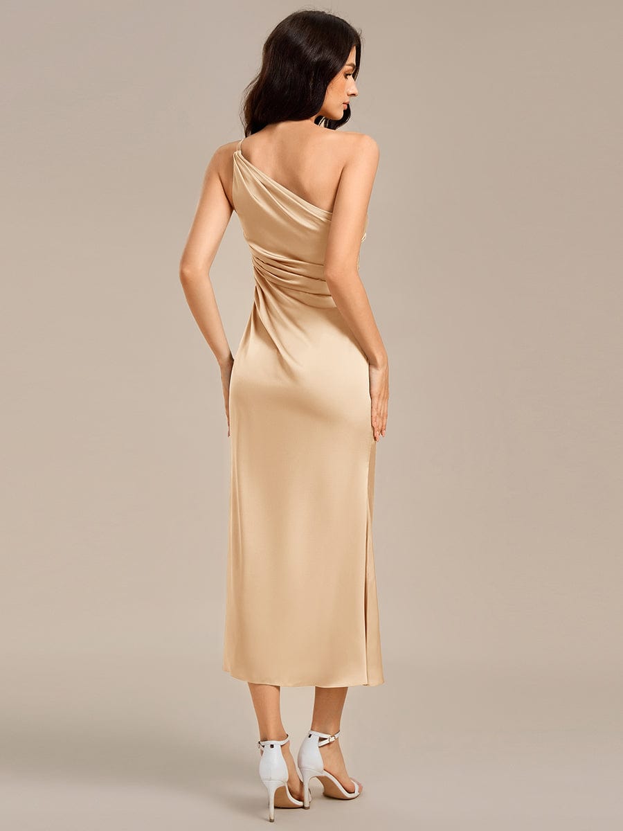 Reiko Mermaid Satin Midi Dress | Alaric & Cyniora London