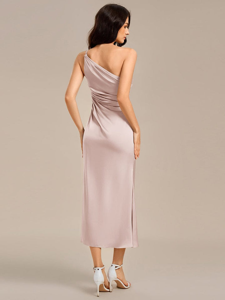 Reiko Mermaid Satin Midi Dress | Alaric & Cyniora London