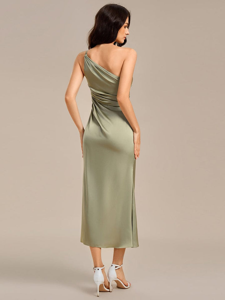 Reiko Mermaid Satin Midi Dress | Alaric & Cyniora London