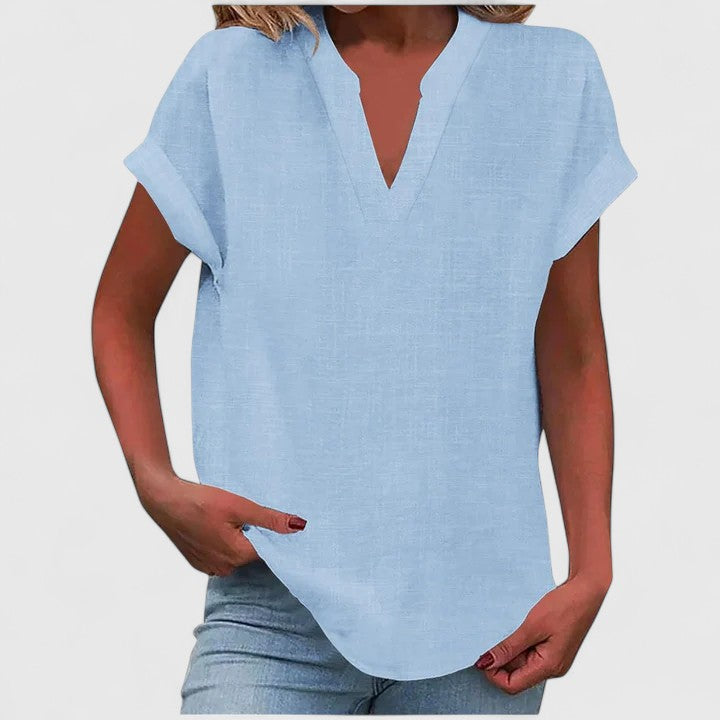 Xavinah V-Neck Blouse | Alaric & Cyniora London