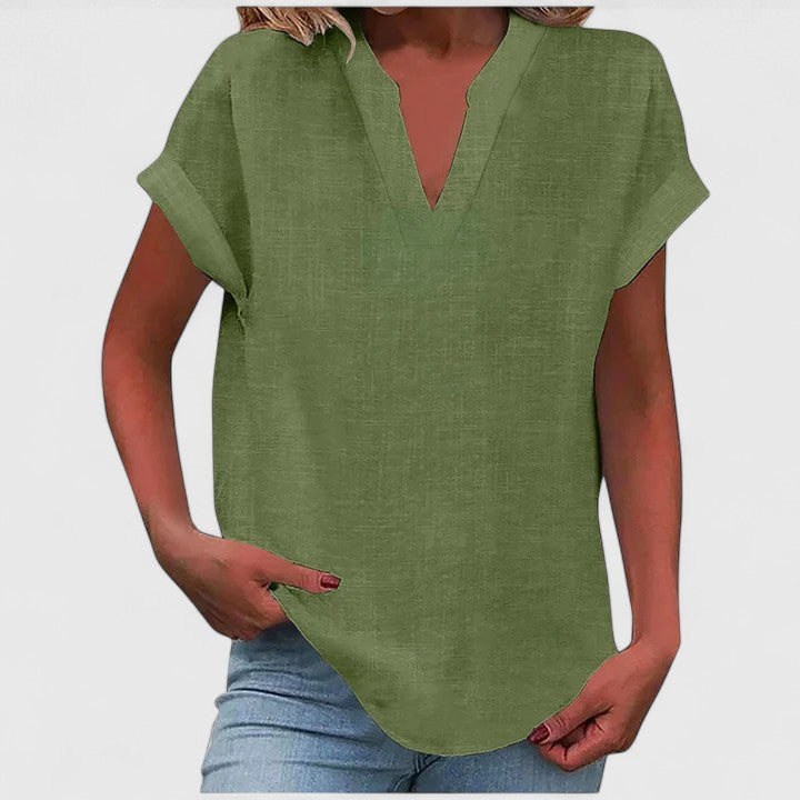 Xavinah V-Neck Blouse | Alaric & Cyniora London