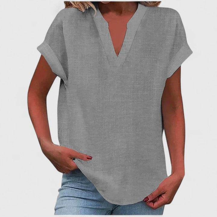 Xavinah V-Neck Blouse | Alaric & Cyniora London