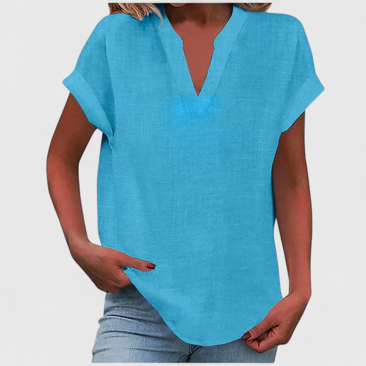 Xavinah V-Neck Blouse | Alaric & Cyniora London