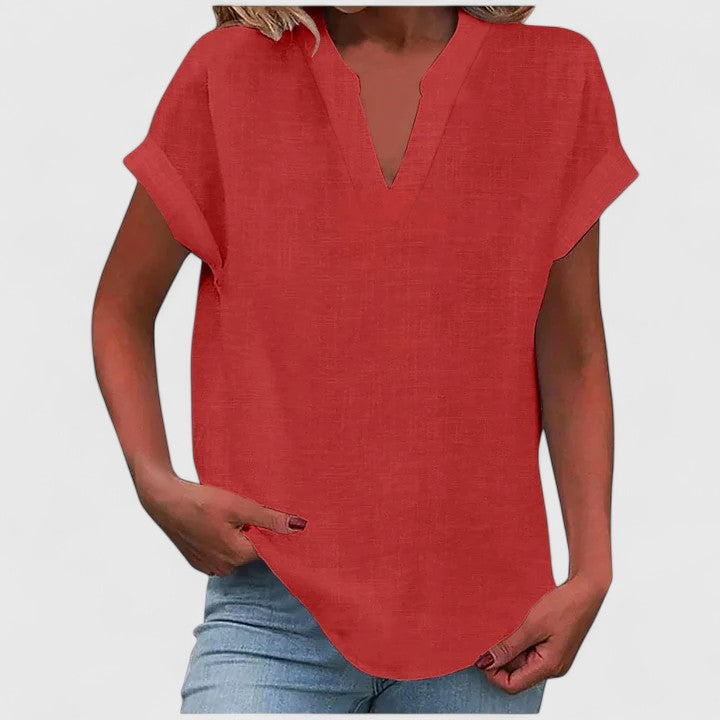 Xavinah V-Neck Blouse | Alaric & Cyniora London