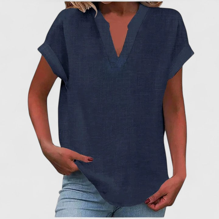 Xavinah V-Neck Blouse | Alaric & Cyniora London