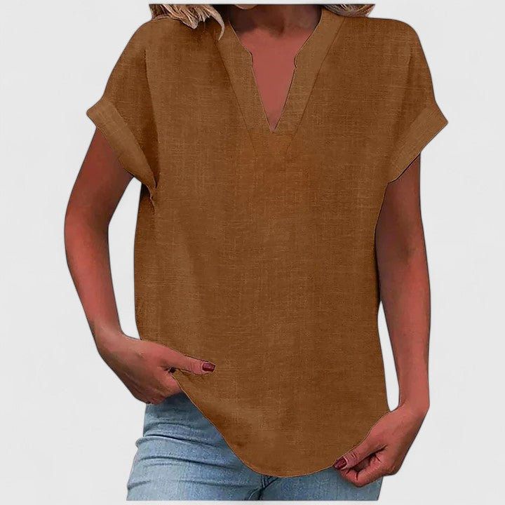 Xavinah V-Neck Blouse | Alaric & Cyniora London