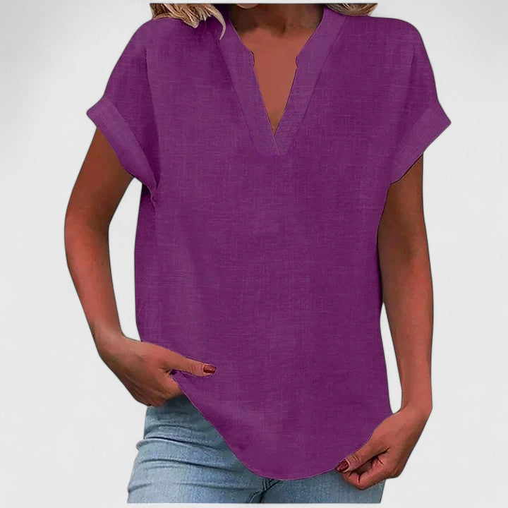 Xavinah V-Neck Blouse | Alaric & Cyniora London