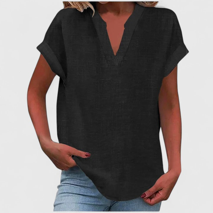 Xavinah V-Neck Blouse | Alaric & Cyniora London