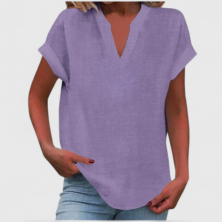 Xavinah V-Neck Blouse | Alaric & Cyniora London
