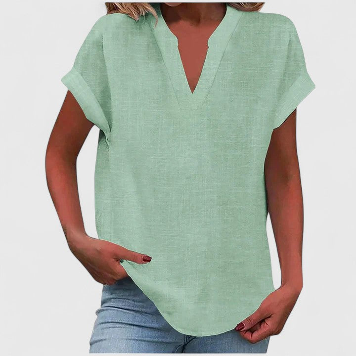 Xavinah V-Neck Blouse | Alaric & Cyniora London