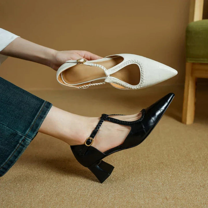 Josephine Leather Heels | Alaric & Cyniora London