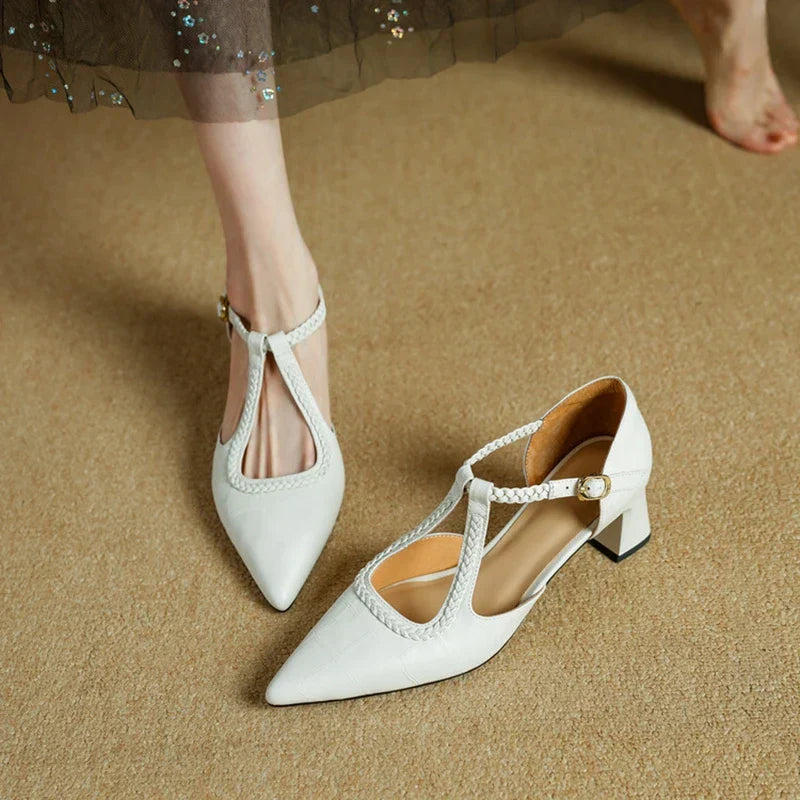 Josephine Leather Heels | Alaric & Cyniora London