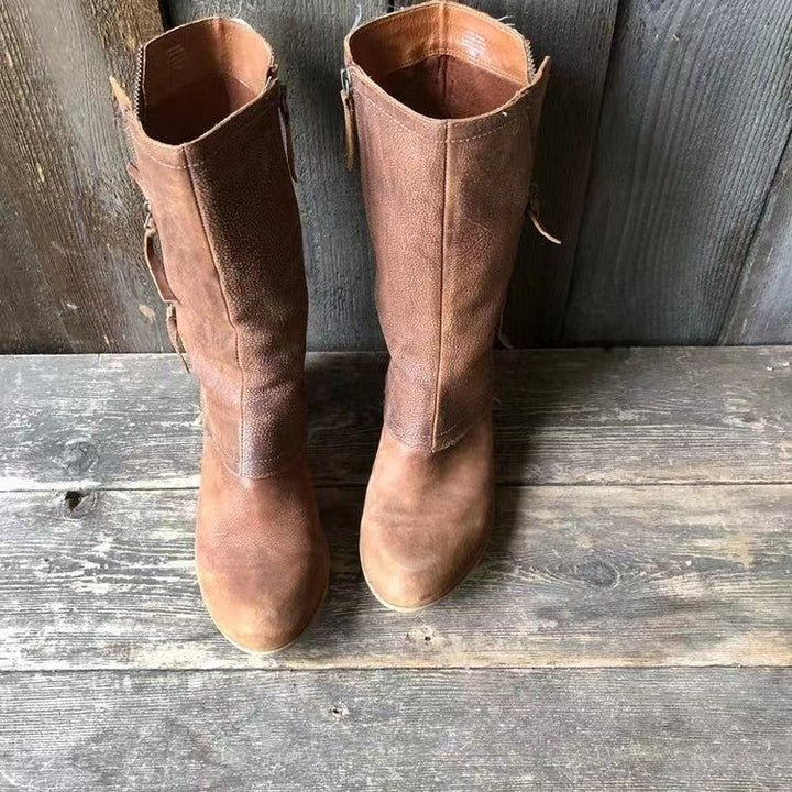 Ruby – Water-Resistant Leather Autumn Boots