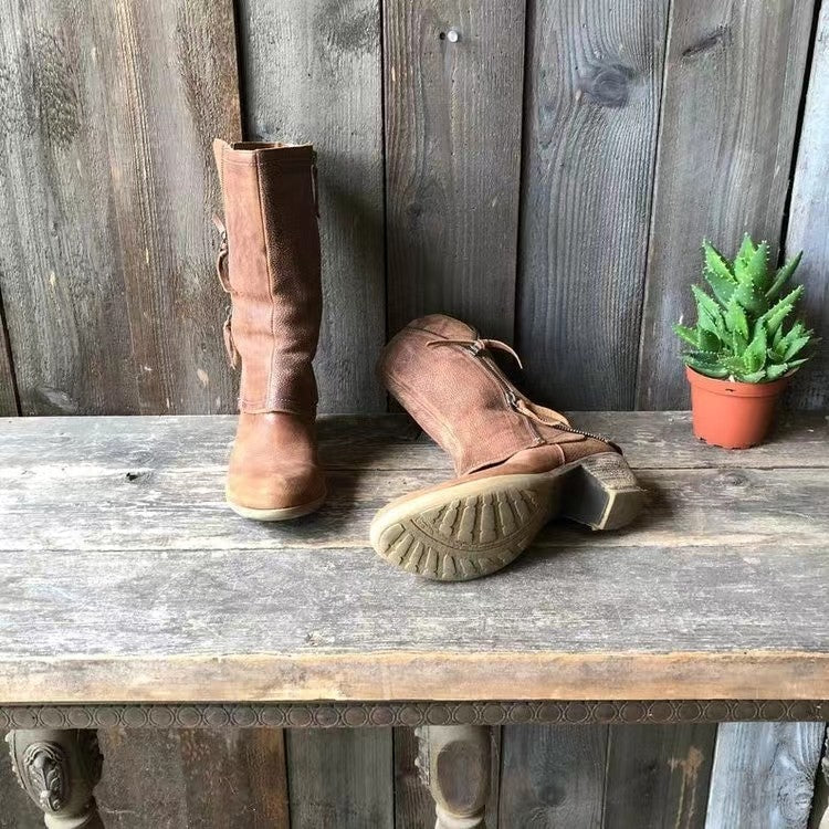 Ruby – Water-Resistant Leather Autumn Boots