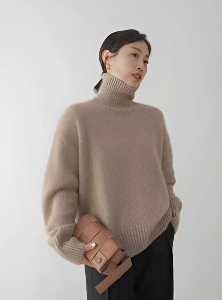 Lottie Cashmere Turtleneck Jumper | Alaric & Cyniora London