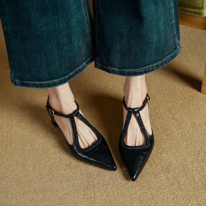 Josephine Leather Heels | Alaric & Cyniora London