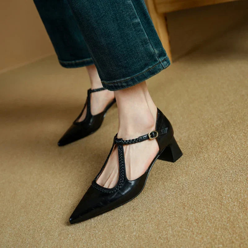 Josephine Leather Heels | Alaric & Cyniora London
