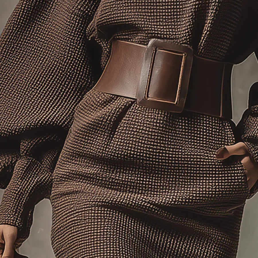 Jaymie | Knit Mini Dress with Belt