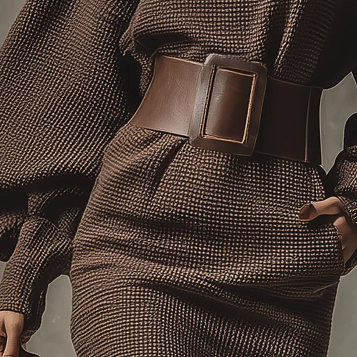 Jaymie | Knit Mini Dress with Belt
