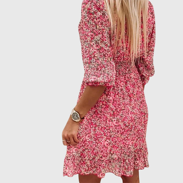 Elisa Floral Sleeve Dress | Alaric & Cyniora London
