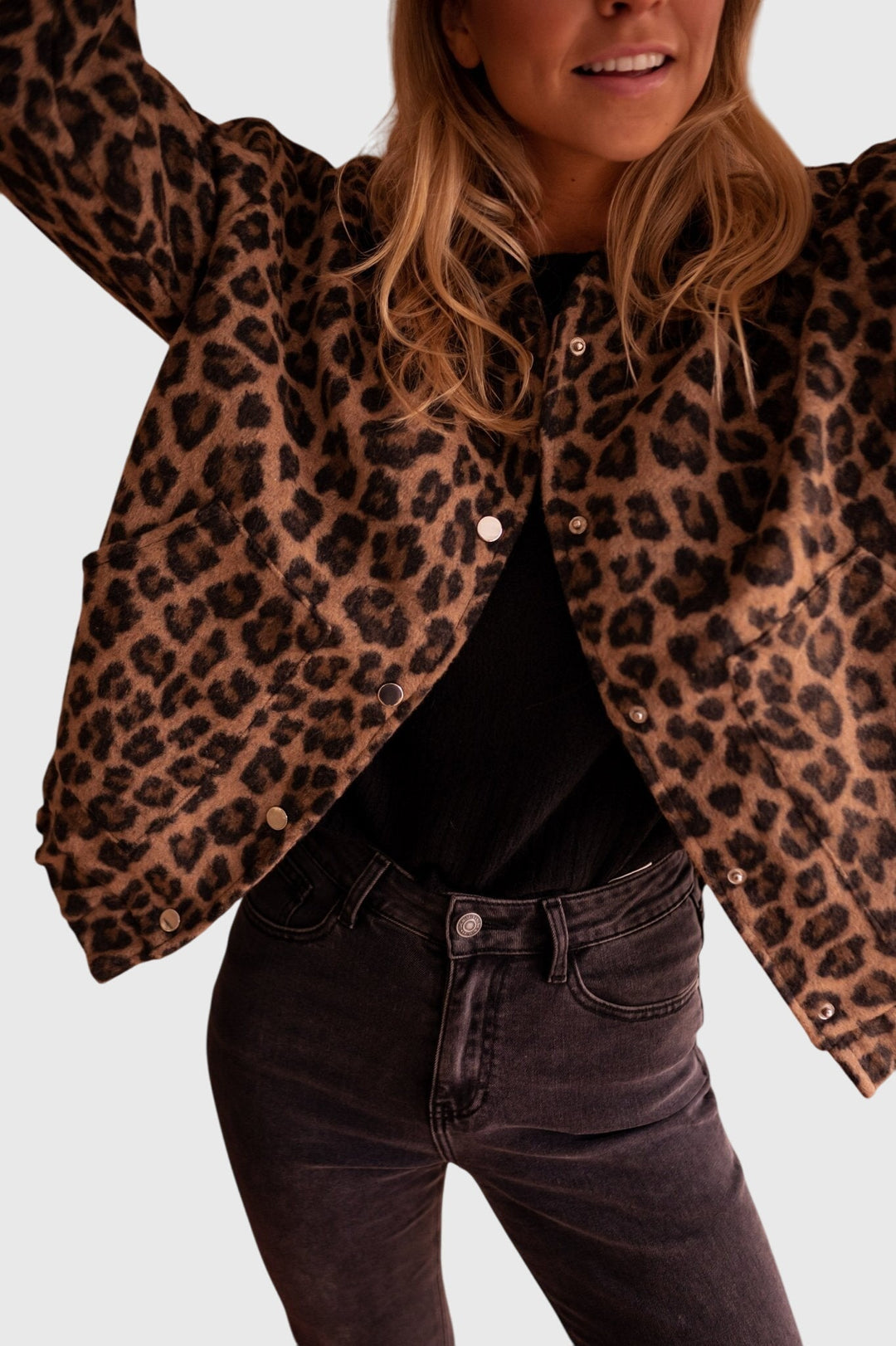 Elodie Stylish Leopard Jacket | Alaric & Cyniora London