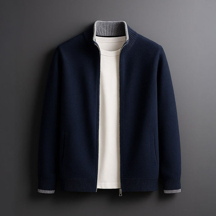 Isaac – Zip-Up Knitted Jacket